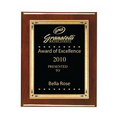 Rosewood Piano Finish Plaque with Square Corners - Medium